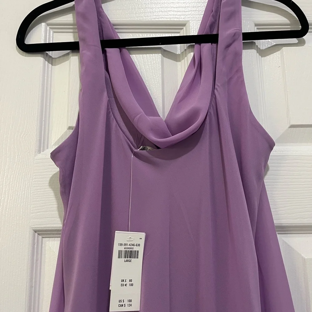 Abercrombie & Fitch Lavender Cowl Neck Maxi Dress